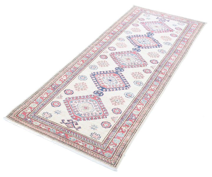 Afghan Royal Kazak Rug 2' 7" x 6' 5" Hand-Knotted | No. AT82809