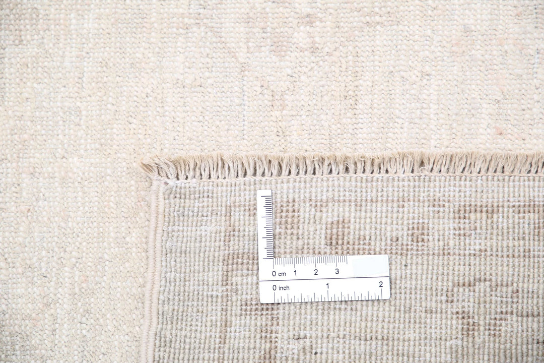 Ivory Afghan Serenity Rug 8' 1" x 9' 10" Hand-Knotted | No. AT82810