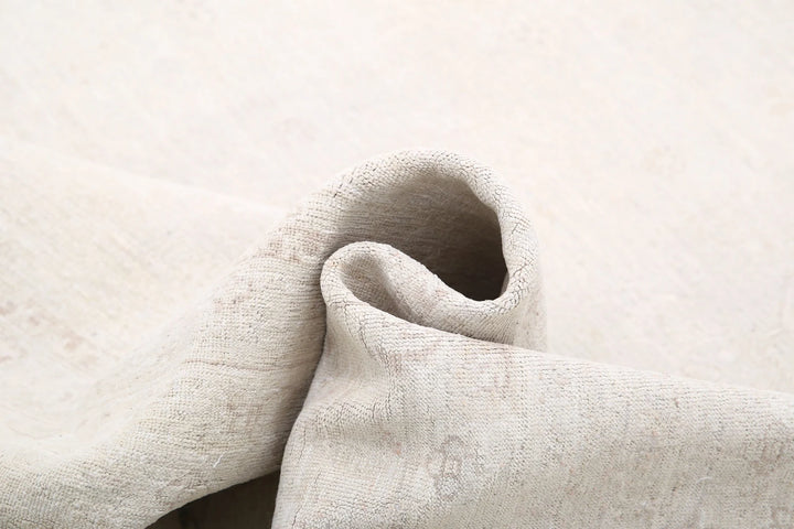 Ivory Afghan Serenity Rug 8' 1" x 9' 10" Hand-Knotted | No. AT82810