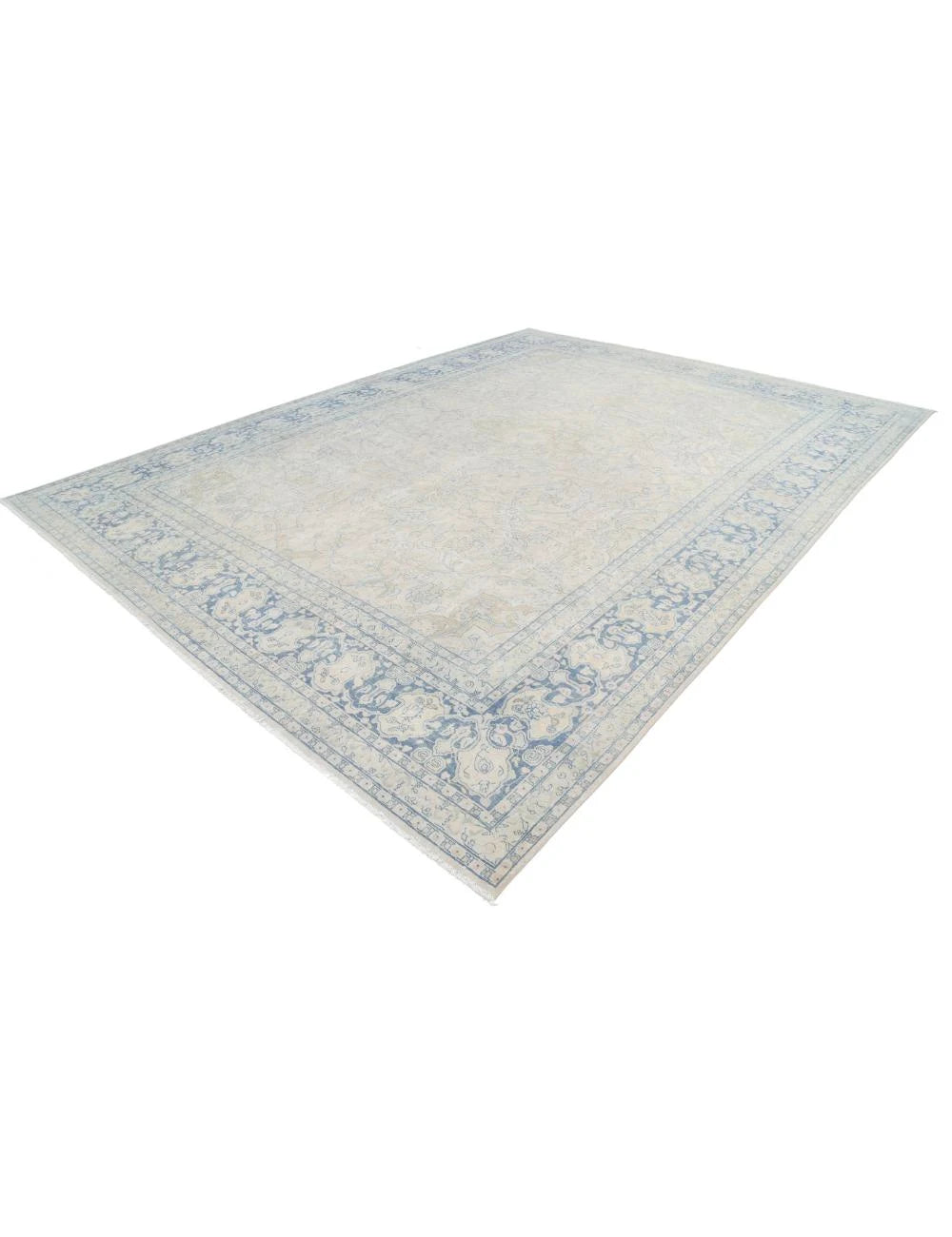 Persian Tabriz Rug 10' 9" x 14' 4" Hand-Knotted | No. AT82968