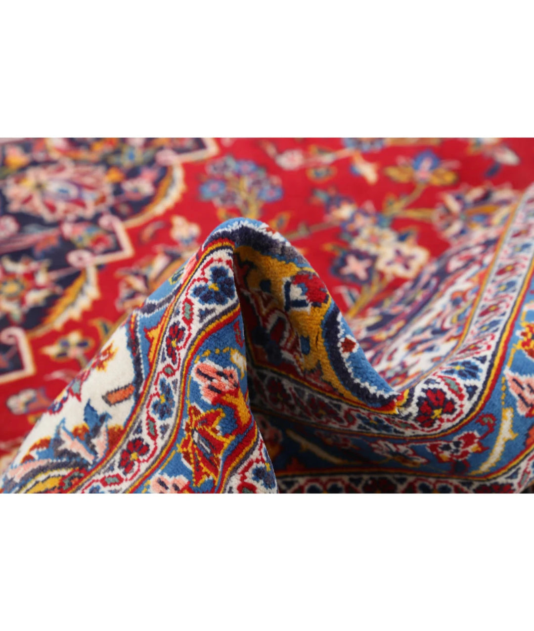 Persian Kashan Rug 9' 1" x 12' 9" Hand-Knotted | No. AT82976