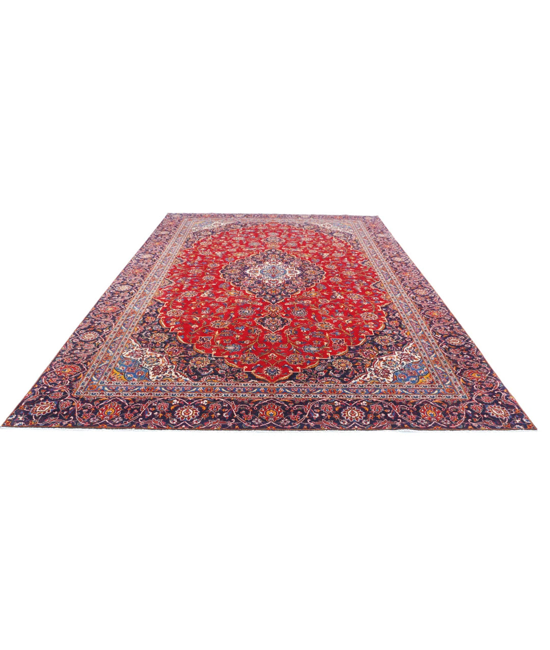 Persian Kashan Rug 9' 1" x 12' 9" Hand-Knotted | No. AT82976