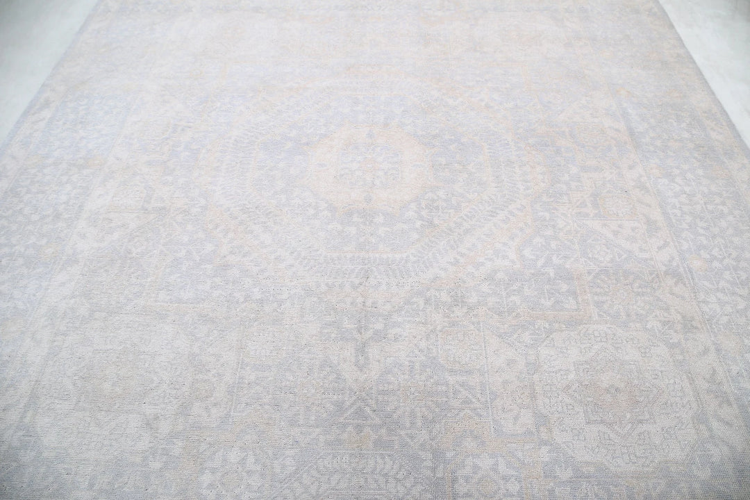 Afghan Khotan Rug 8' 9" x 11' 10" Hand-Knotted | No. AT82992