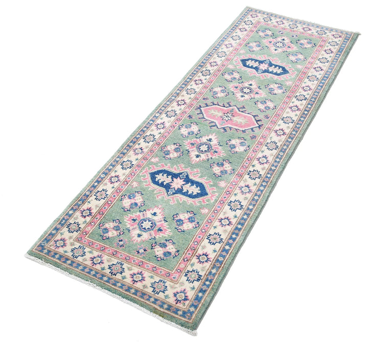 Afghan Kazak Rug 1' 11" x 5' 7" Hand-Knotted | No. AT83097