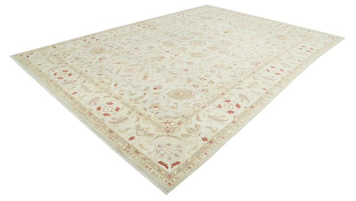 Indian Ziegler Rug 9' 8" x 13' 10" Hand-Knotted | No. AT83102