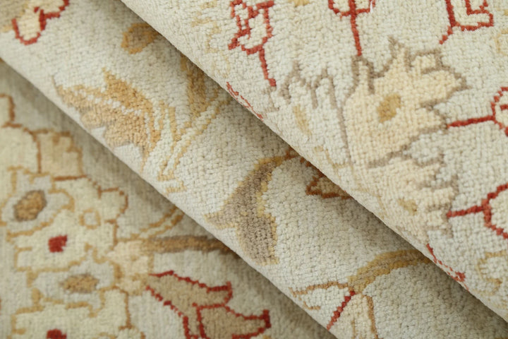 Indian Ziegler Rug 9' 8" x 13' 10" Hand-Knotted | No. AT83102
