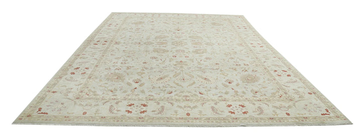 Indian Ziegler Rug 9' 8" x 13' 10" Hand-Knotted | No. AT83102