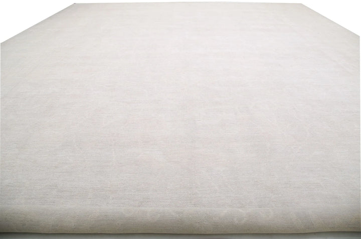 Brown Afghan Oushak Rug 20'11" x 30'0" Hand-Knotted | No. AT83165