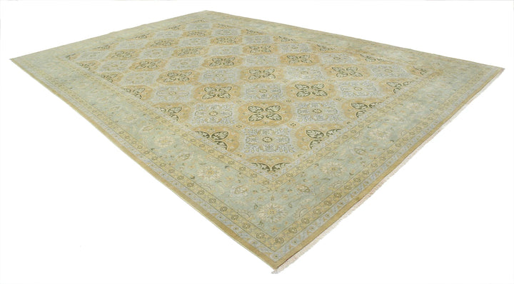 Indian Ziegler Rug 9' 9" x 14' 9" Hand-Knotted | No. AT83198
