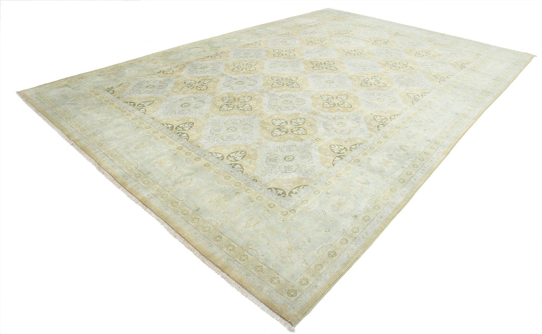 Indian Ziegler Rug 9' 9" x 14' 9" Hand-Knotted | No. AT83198