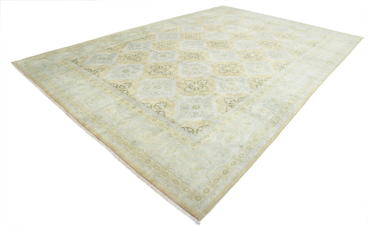 Indian Ziegler Rug 9' 9" x 14' 9" Hand-Knotted | No. AT83198