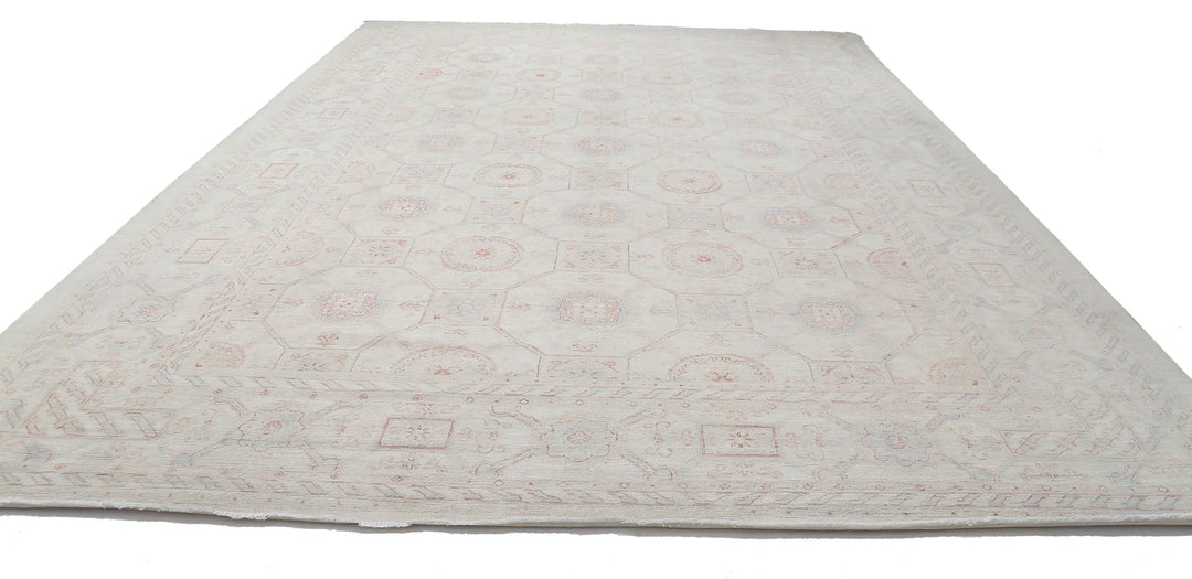 Afghan Serenity Rug 12' 0" x 17' 3" Hand-Knotted | No. AT83201