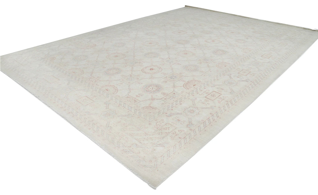 Afghan Serenity Rug 12' 0" x 17' 3" Hand-Knotted | No. AT83201