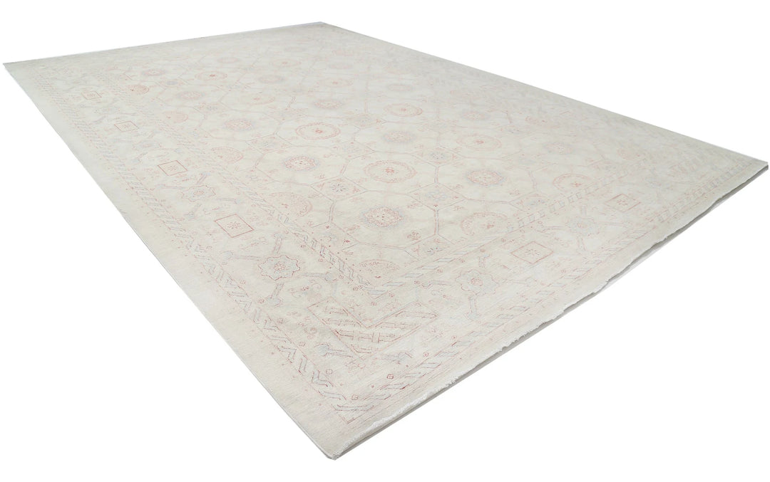 Afghan Serenity Rug 12' 0" x 17' 3" Hand-Knotted | No. AT83201