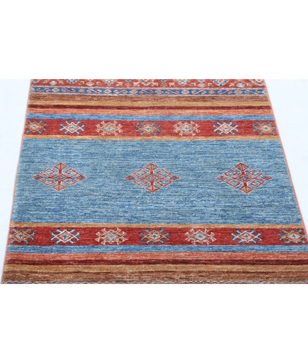 Afghan Khurjeen Rug 2' 7" x 3' 9" Hand-Knotted | No. AT83215