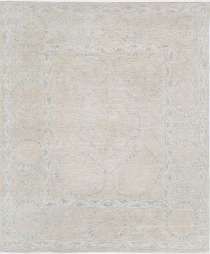 Afghan Serenity Rug 7' 9" x 9' 4" Hand-Knotted | No. AT83269