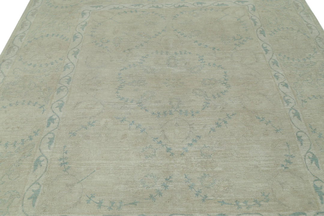 Afghan Serenity Rug 7' 9" x 9' 4" Hand-Knotted | No. AT83269