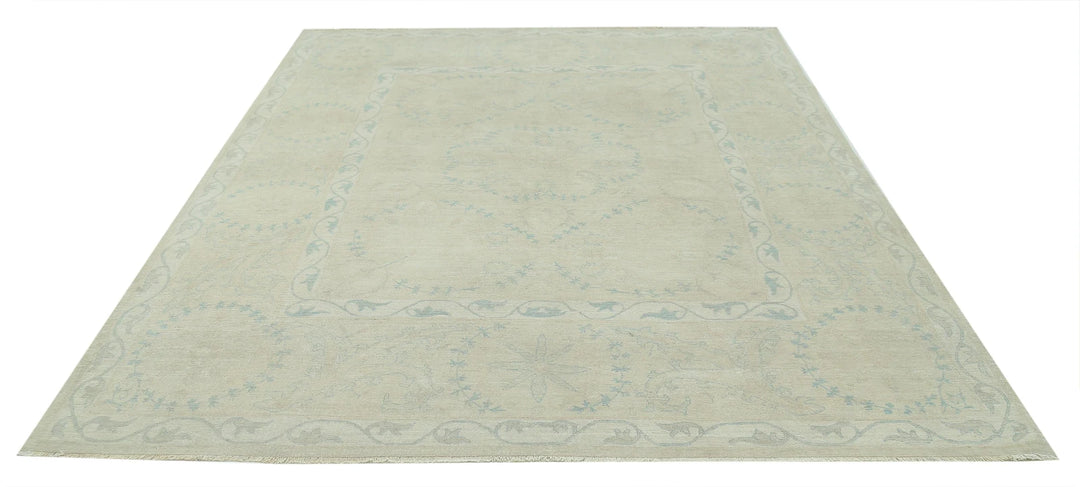 Afghan Serenity Rug 7' 9" x 9' 4" Hand-Knotted | No. AT83269