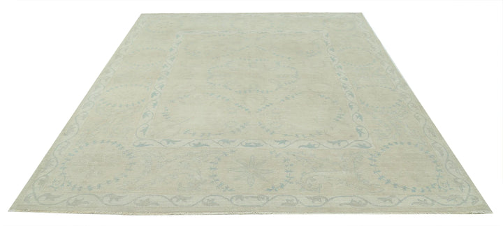 Afghan Serenity Rug 7' 9" x 9' 4" Hand-Knotted | No. AT83269