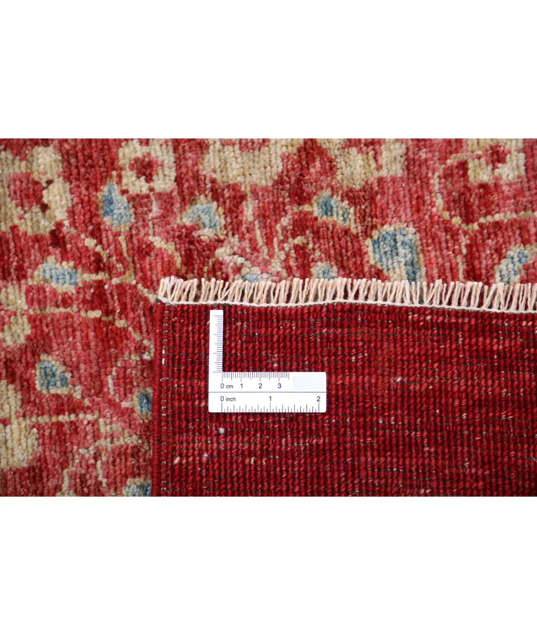 Rust Afghan Oriental Rug 8' 1" x 9' 10" Hand-Knotted | No. AT83282