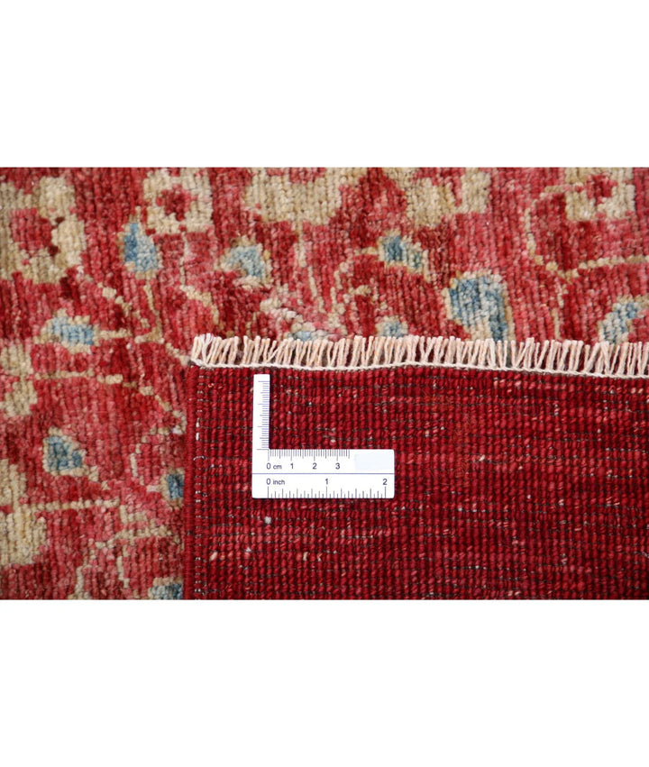 Rust Afghan Oriental Rug 8' 1" x 9' 10" Hand-Knotted | No. AT83282