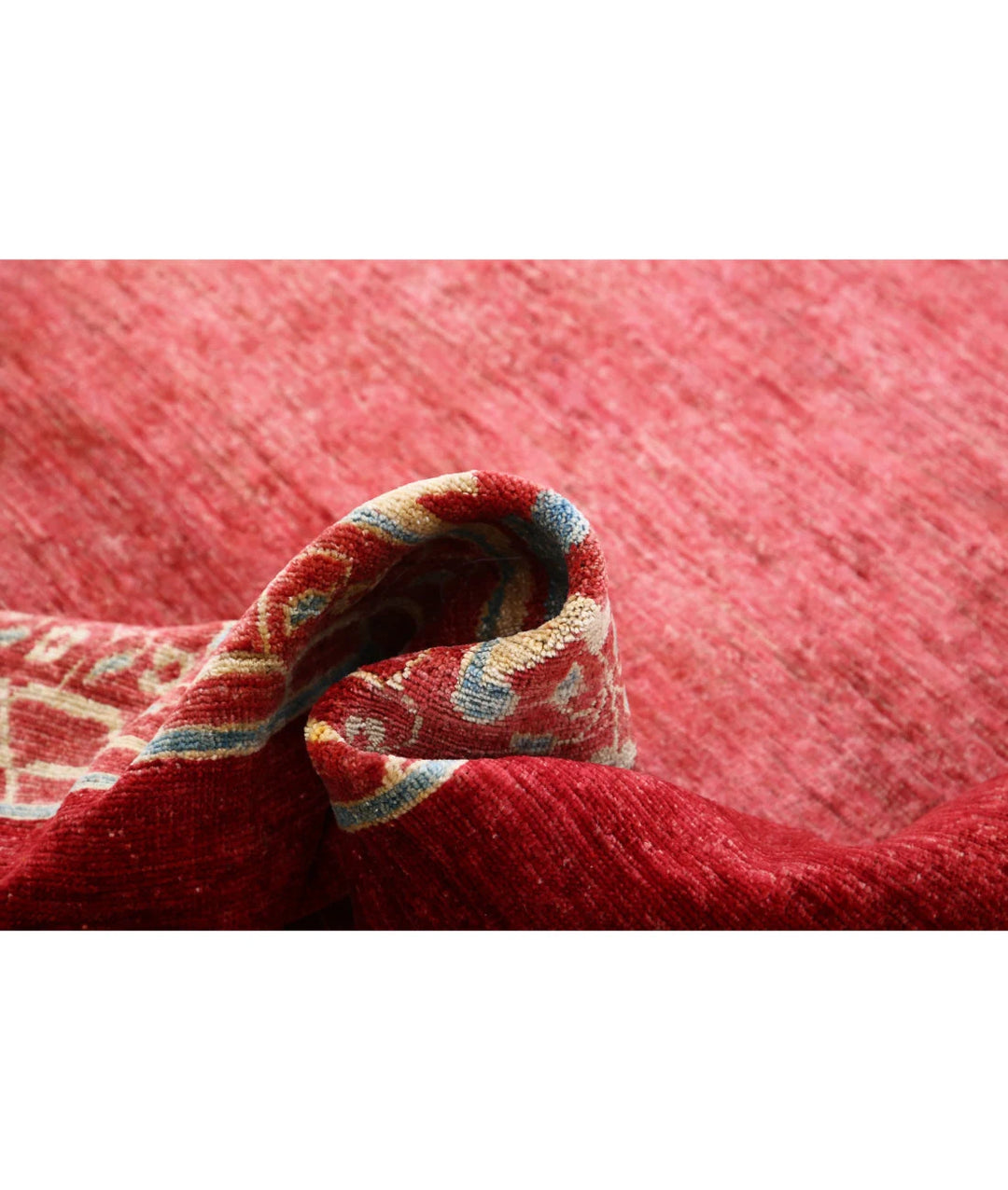 Rust Afghan Oriental Rug 8' 1" x 9' 10" Hand-Knotted | No. AT83282