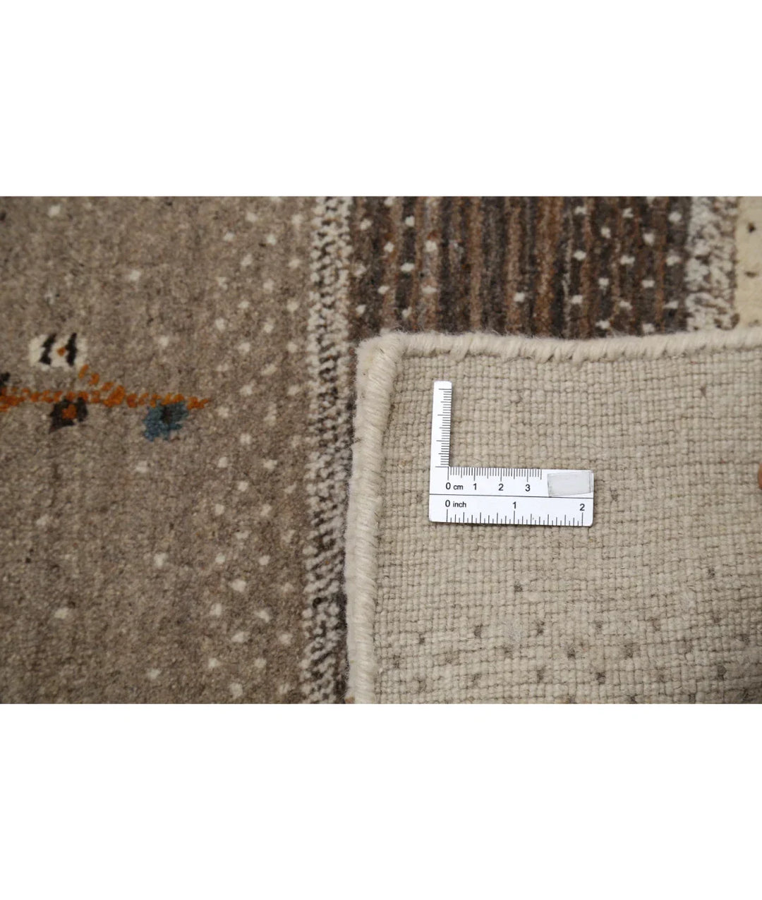 Ivory Indian Oriental Rug 6' 5" x 8' 1" Hand-Knotted | No. AT833538