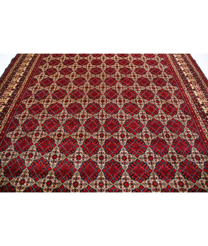Afghan Khamyab Rug 9' 10" x 12' 5" Hand-Knotted | No. AT83503