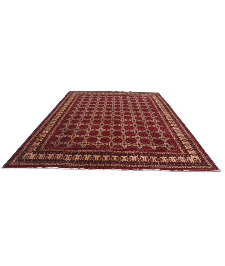 Afghan Khamyab Rug 9' 10" x 12' 5" Hand-Knotted | No. AT83503