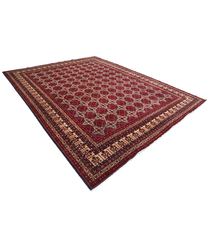 Afghan Khamyab Rug 9' 10" x 12' 5" Hand-Knotted | No. AT83503