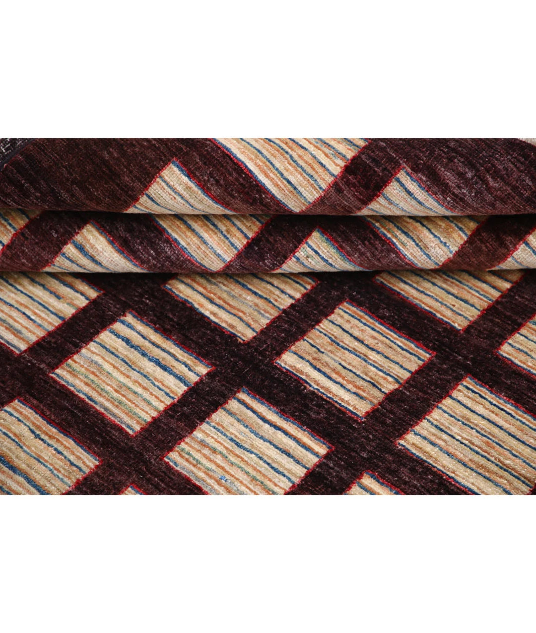 Afghan Oriental Rug 4' 11" x 6' 5" Hand-Knotted | No. AT83582