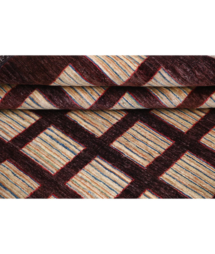 Afghan Oriental Rug 4' 11" x 6' 5" Hand-Knotted | No. AT83582