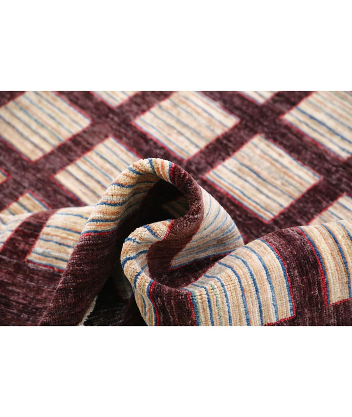 Afghan Oriental Rug 4' 11" x 6' 5" Hand-Knotted | No. AT83582