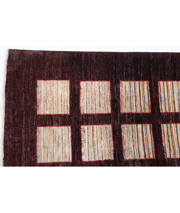 Afghan Oriental Rug 4' 11" x 6' 5" Hand-Knotted | No. AT83582