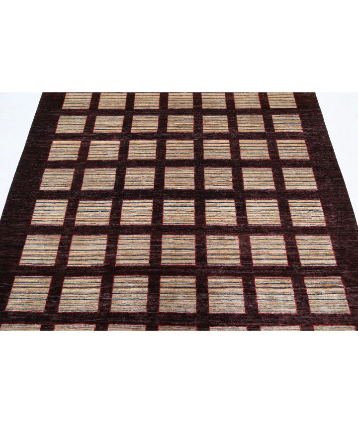 Afghan Oriental Rug 4' 11" x 6' 5" Hand-Knotted | No. AT83582
