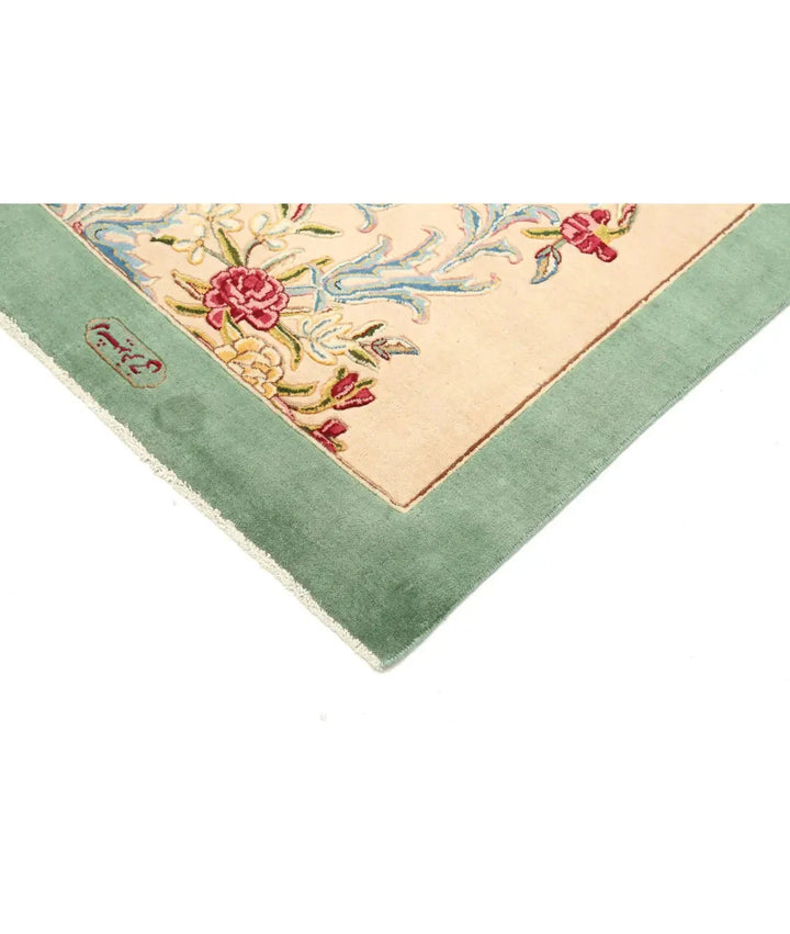 Beige Persian Kerman Rug 3' 3" x 14' 2" Hand-Knotted | No. AT83719