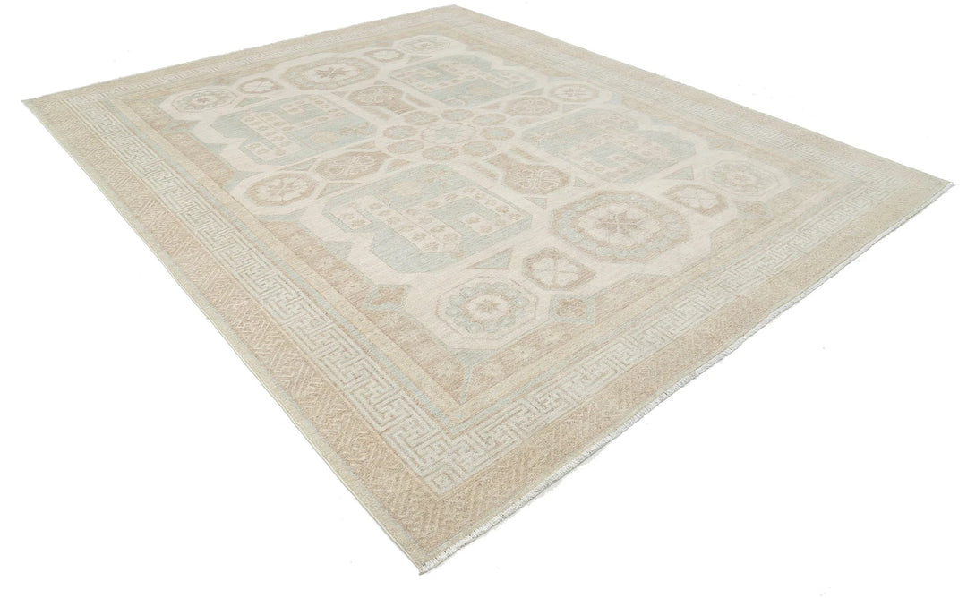 Afghan Khotan Rug 9' 1" x 10' 11" Hand-Knotted | No. AT83731
