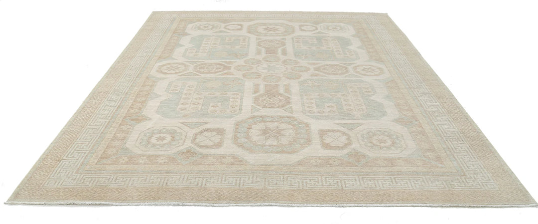 Afghan Khotan Rug 9' 1" x 10' 11" Hand-Knotted | No. AT83731