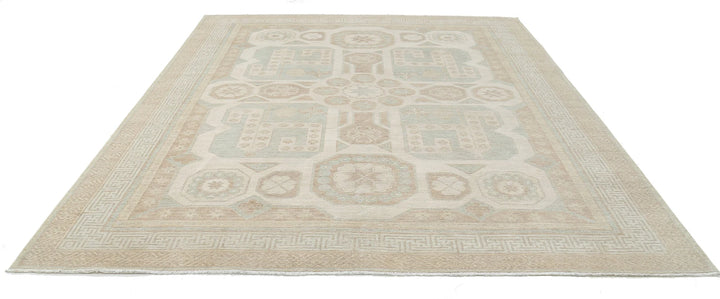 Afghan Khotan Rug 9' 1" x 10' 11" Hand-Knotted | No. AT83731