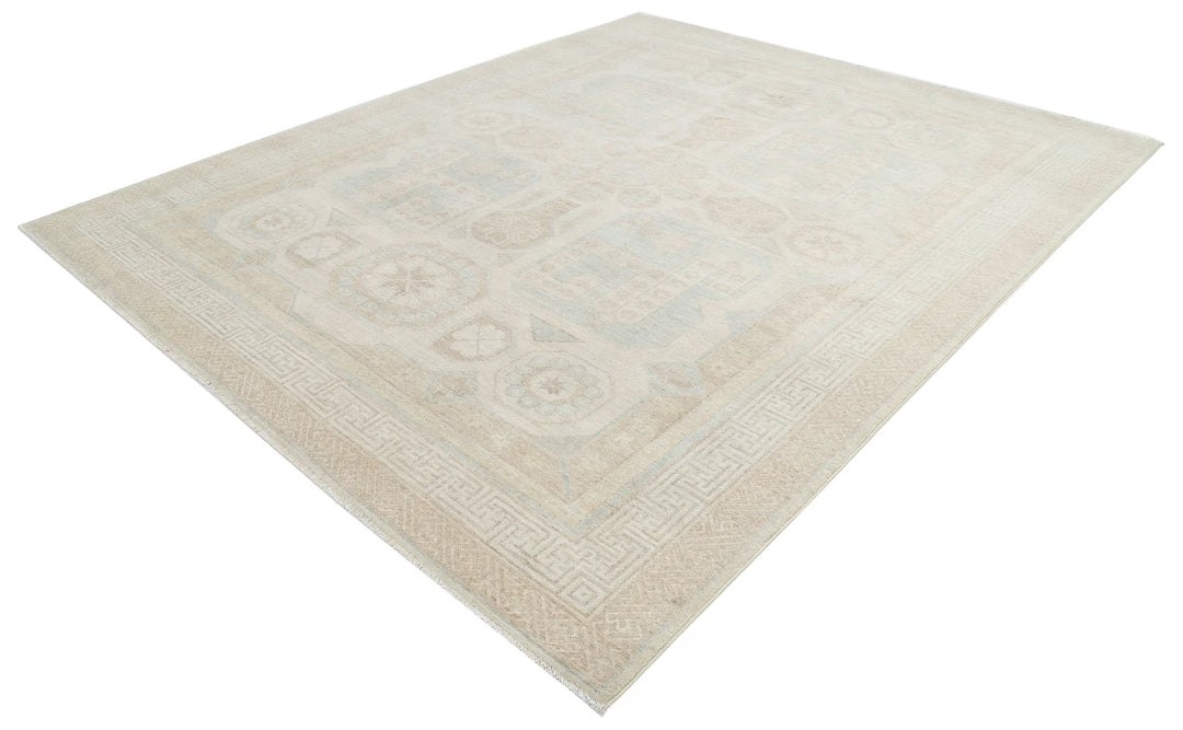 Afghan Khotan Rug 9' 1" x 10' 11" Hand-Knotted | No. AT83731