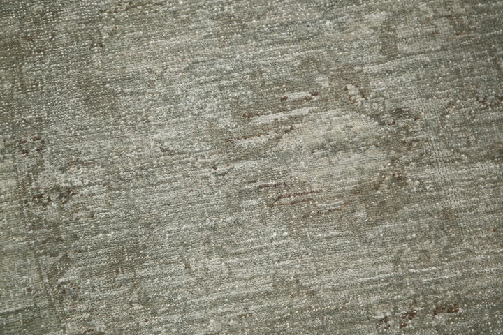 Grey Afghan Overdye Rug 5' 4" x 5' 6" Hand-Knotted | No. AT83777