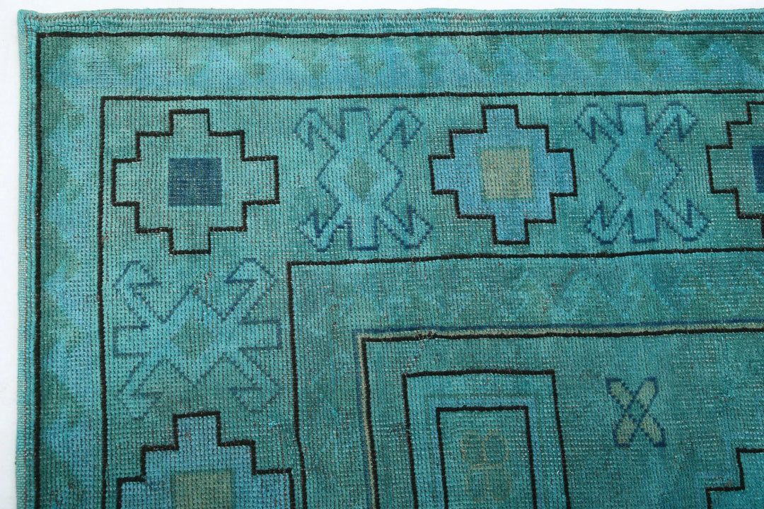 Turkish Overdye Rug 6' 3" x 9' 1" Hand-Knotted | No. AT83924