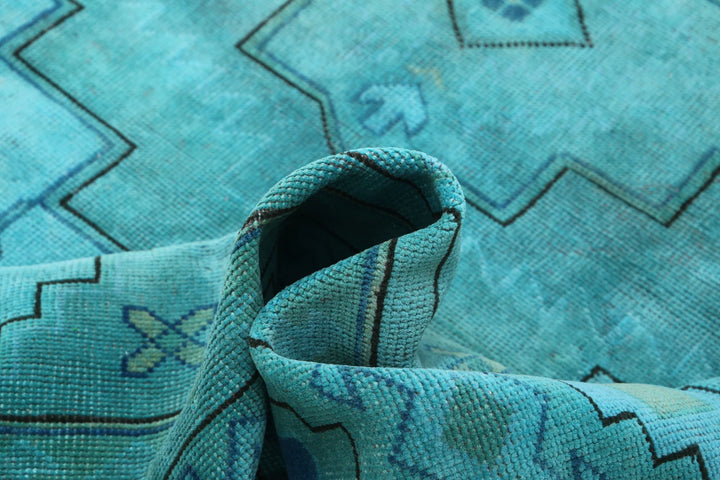 Turkish Overdye Rug 6' 3" x 9' 1" Hand-Knotted | No. AT83924