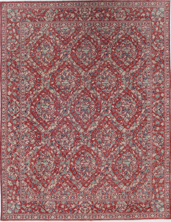 Afghan Ziegler Rug 7' 11" x 9' 10" Hand-Knotted | No. AT83931