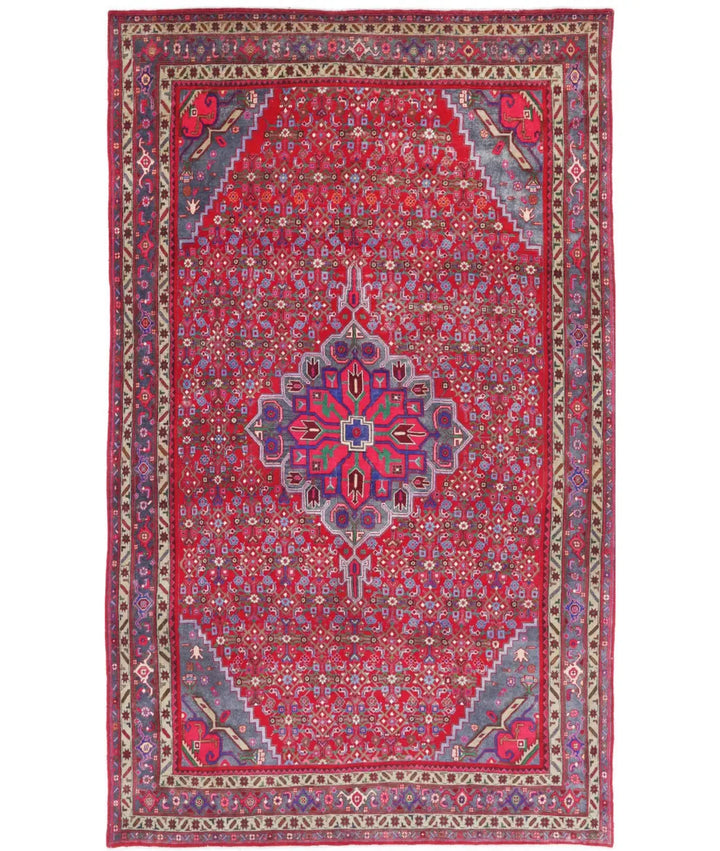 Persian Bijar Rug 6' 9" x 11' 6" Hand-Knotted | No. AT84383