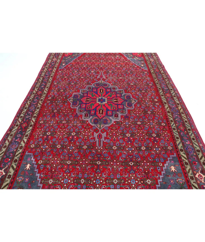 Persian Bijar Rug 6' 9" x 11' 6" Hand-Knotted | No. AT84383