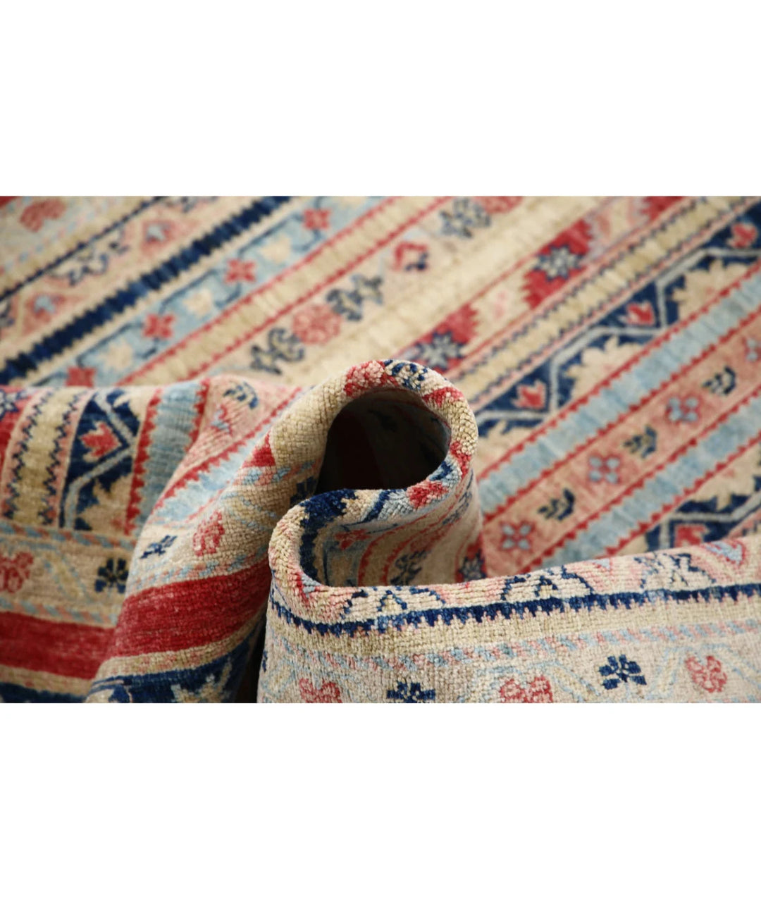 Afghan Shaal Rug 4' 10" x 6' 7" Hand-Knotted | No. AT84556
