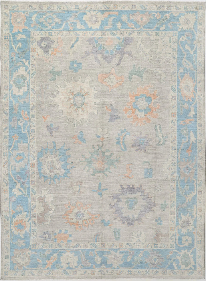 Afghan Oushak Rug 10' 3" x 14' 2" Hand-Knotted | No. AT84557