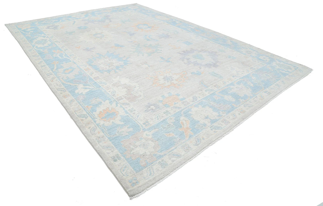 Afghan Oushak Rug 10' 3" x 14' 2" Hand-Knotted | No. AT84557