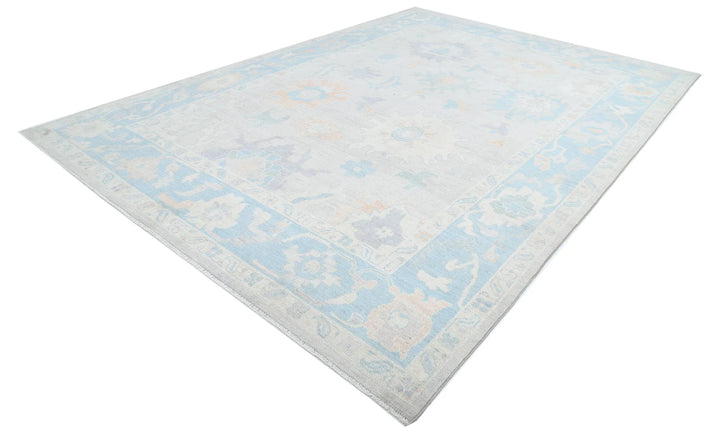 Afghan Oushak Rug 10' 3" x 14' 2" Hand-Knotted | No. AT84557